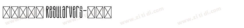 华康雅宋体 RegularVers字体转换